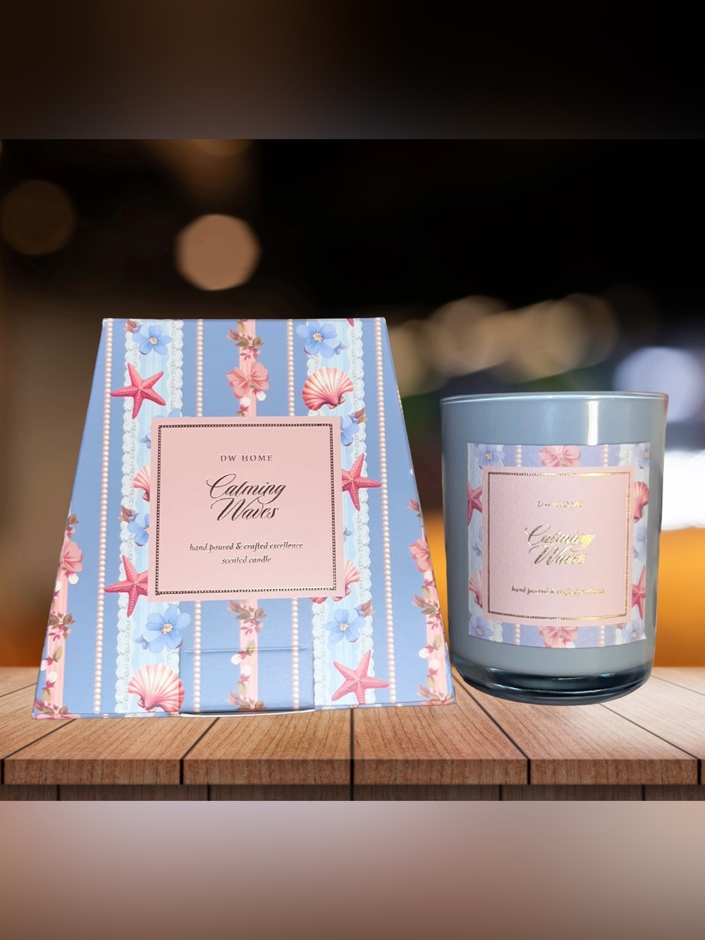 NIB! DW Home Calming Waves Scented Candle 7.6oz in Gift Box